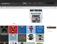 Tablet Screenshot of littleminertees.com